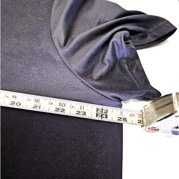 Shein Curve Color-Blocked with Zip V-Neck Short Sleeve 3XL - Picture 4 of 8